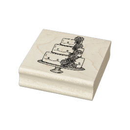 ティアド結婚ズケーキバラ婚約ブライダルスタンプ ラバースタンプ