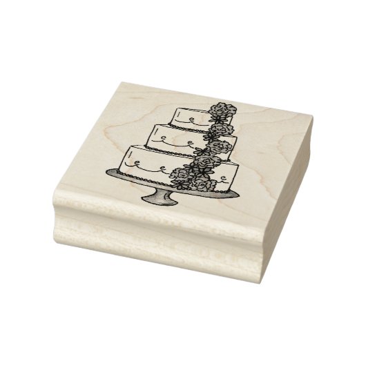 ティアド結婚ズケーキバラ婚約ブライダルスタンプ ラバースタンプ (スタンプ)