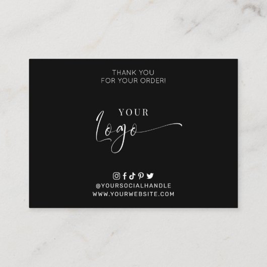 ティアド・ケーキ提供ガイドエレガントスクリプミニマルト 名刺 (裏面)