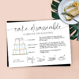 ティアド・ケーキ提供ガイドエレガントスクリプミニマルト 名刺