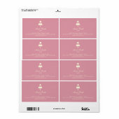 「ティアド・ケーキ」ケーキボックスラベル – 水平 ラベル (フルシート)