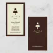 ティアド・ケーキ・ビジネス・カード – チョコレート 名刺 (正面/裏面)