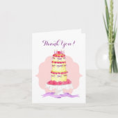ティアド・フラワーケーキサンキューカード サンキューカード (正面)