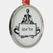 ティアパーソナライズされたラ メタルオーナメント (右)