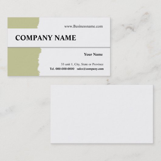 ティアビ遠くにジネスカードデザイン 名刺 (正面/裏面)