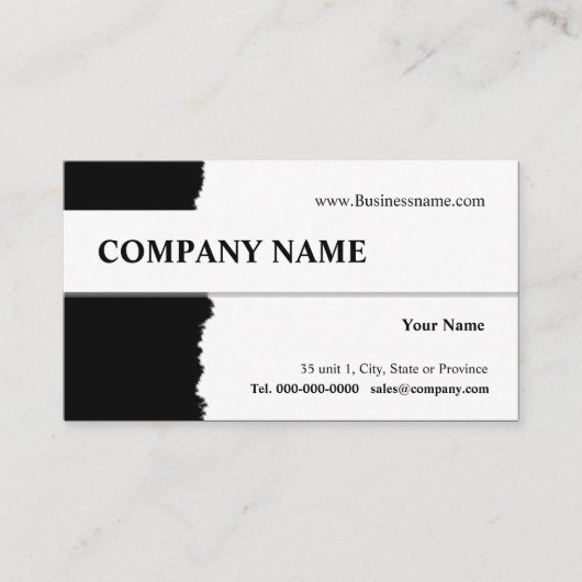 ティアビ遠くにジネスカードデザイン 名刺 (正面)