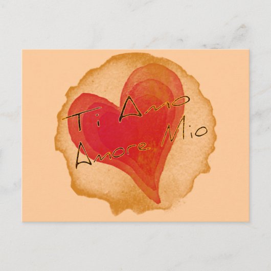 ティアモアモーレミオ ポストカード (正面)