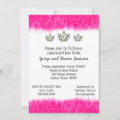 ティアラとフラフベビープリンセスシャワー 招待状 (正面)