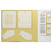 ティアラの王冠の裁縫パターンは生地を制作します ファブリック (ファットクウォーター)