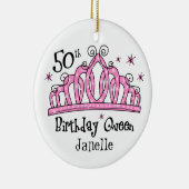 ティアラの第50誕生日の女王のLT セラミックオーナメント (右)