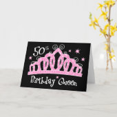 ティアラの第50誕生日の女王DK カード (黄色い花)