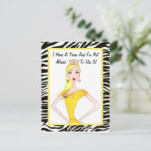 ティアラを持っているし、それを使うのが怖くない！ postcrd ポストカード (スタンド正面)