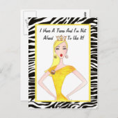 ティアラを持っているし、それを使うのが怖くない！ postcrd ポストカード (正面/裏面)