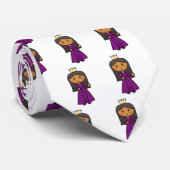 ティアラを持つ漫画の切り貼り芸術のかわいいプリンセス ネクタイ (ロール)