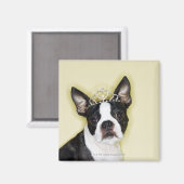 ティアラを着た犬 マグネット (正面/裏面)