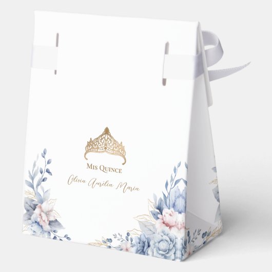 ティアラエレガント金ゴールドブルーバラキンセアニラ フェイバーボックス (裏面)