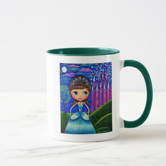 ティアラキャッスルマグを着たかわいいシンデレラ人形 マグカップ (右)