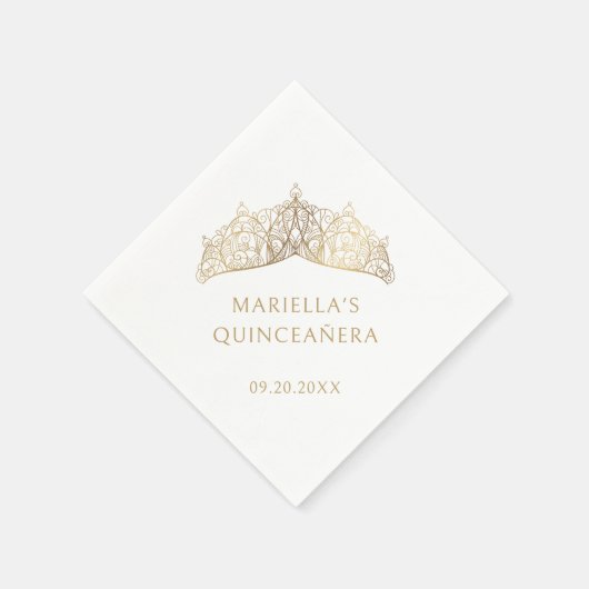 ティアラクラウンエレガントキンセアニェラ スタンダードカクテルナプキン (角)