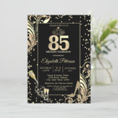 ティアラグリッターハイトダイヤモンドスワーズ50誕生日 招待状 (スタンド正面)