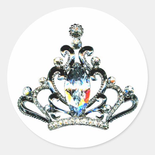 ティアラステッカー ラウンドシール (正面)