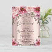 ティアラストリングライツフラワーズバラ金ゴールドキンセアニラ 招待状 (スタンド正面)