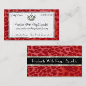 ティアラチータプリント名刺 名刺 (正面/裏面)