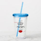 ティアラパーティーどこ私の口紅シャワーパーティー アクリルタンブラー (裏面)