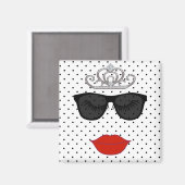 ティアラパーティーイワン衣服マイティアラ水玉模様パーティー マグネット (正面/裏面)