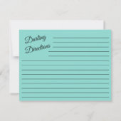 ティアラパーティーキッチンブライダルシャワーレシピカード (裏面)