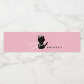 ティアラパーティーキャットピンク ペットボトルラベル (シングルラベル)