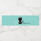 ティアラパーティーキャットブライダルシャワーパーティー ペットボトルラベル (シングルラベル)