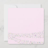 ティアラピンクグレープリンセスベビーシャワー 招待状 (裏面)