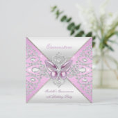 ティアラピンクバタフライキンセアニェラ15日パーティー 招待状 (スタンド正面)