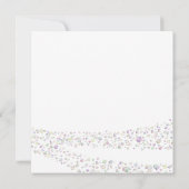 ティアラピンクブラックベビーガールプリンセスベビーシャワー 招待状 (裏面)