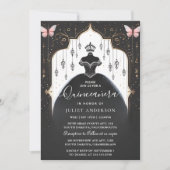 ティアラファミリーラテンアメリカ系女性ガーリースペインのキンセアニェラ 招待状 (正面)