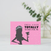 ティアラプリンセスとカクテルハガキおもしろいー ポストカード (スタンド正面)