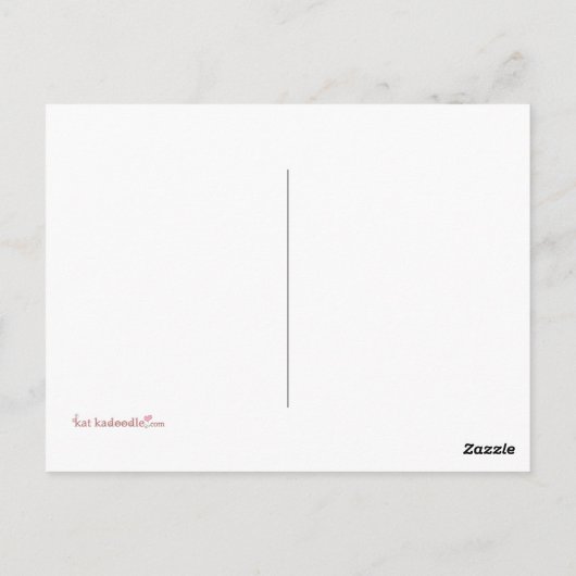 ティアラプリンセスとカクテルハガキおもしろいー ポストカード (裏面)