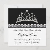 ティアラプリンセスベビーの誕生のお知らせ 案内状 (裏面)