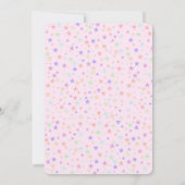 ティアラモダンーとカラー数々のスターズSweet sixteen 招待状 (裏面)