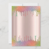 ティアラレインボーグリッタードロップクインセアニラ 招待状 (裏面)