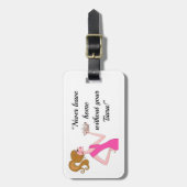 「ティアラ離れを抜いて家に帰るな！」 荷物タグ ラゲッジタグ (正面縦)