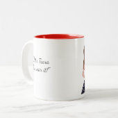 ティアラ離れ無しで家に帰るな!2トーンのコフ ツートーンマグカップ (正面左)