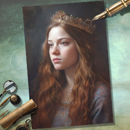 ティアラ3デクページ紙の懐かしい女性 薄葉紙