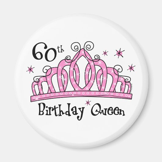 ティアラ60誕生日クイーンLT マグネット (正面)