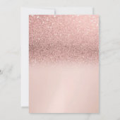 ティアラ、グリッターグラデーション《写真》ぼけ味、ドレススウィート16パーティー 招待状 (裏面)