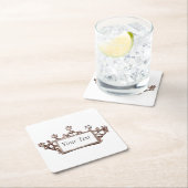 “ティアラ” スクエアペーパーコースター (インサイチュ)