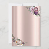 ティアラ,ストリングライトトロピカルフラワーズキンチェニェラ 招待状 (裏面)