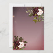 ティアラ、ストリングライト、ブルゴーニュバラクインセアニラ 招待状 (裏面)