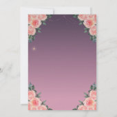 ティアラ、ストリングライト、レース、バラクインセアニラ 招待状 (裏面)