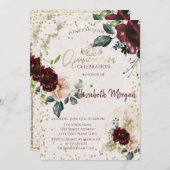 ティアラ、ダイアモンズブルゴーニュバラクインセアニラ 招待状 (正面/裏面)